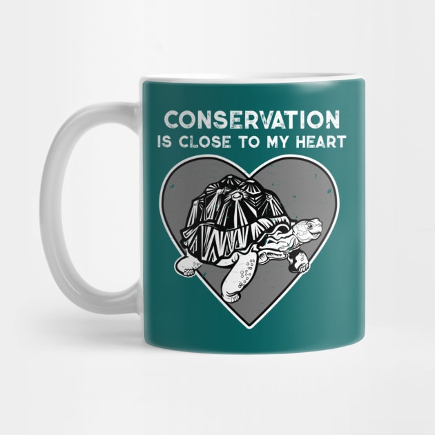 Radiated Tortoise Conservation Heart by Peppermint Narwhal